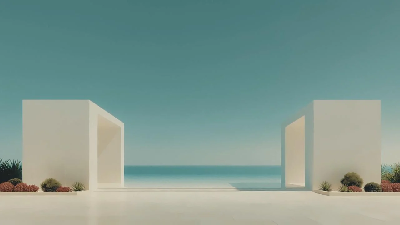 Contemporary coastal architecture from the client-supplied Alam Al Roum visuals